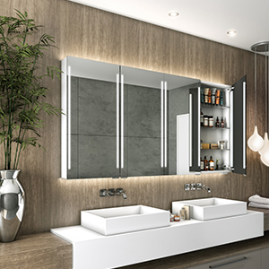 Cabinet mirrors offers clear and bright mirrors and powerful True Light technology.