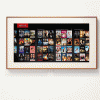 Watch Netflix and do more with this framed smart TV display.